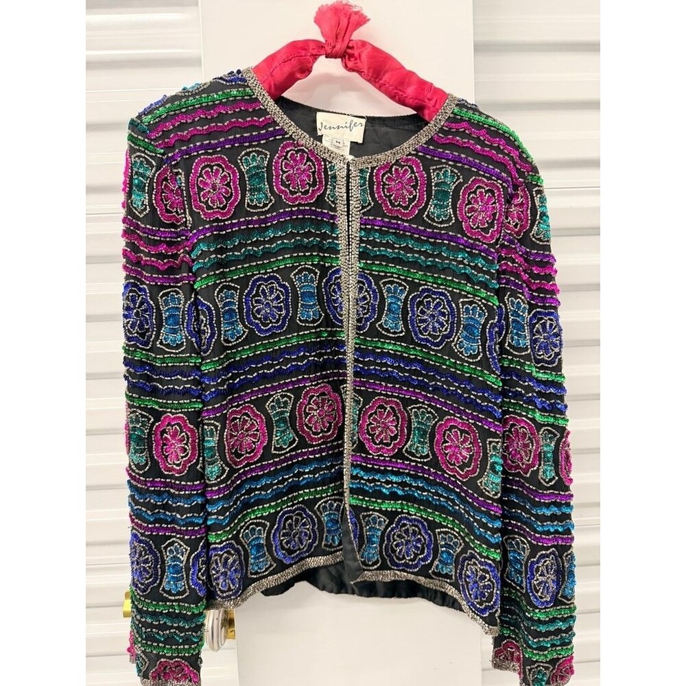 Jennifer Sequin Embellished Vintage Jacket